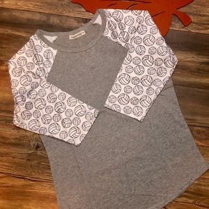 Grey Body Volleyball Raglan